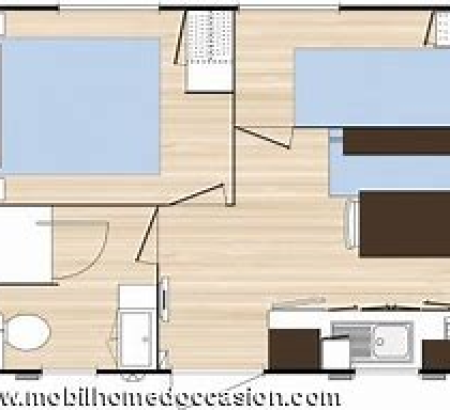 Plan du mobil-home 2 chambres